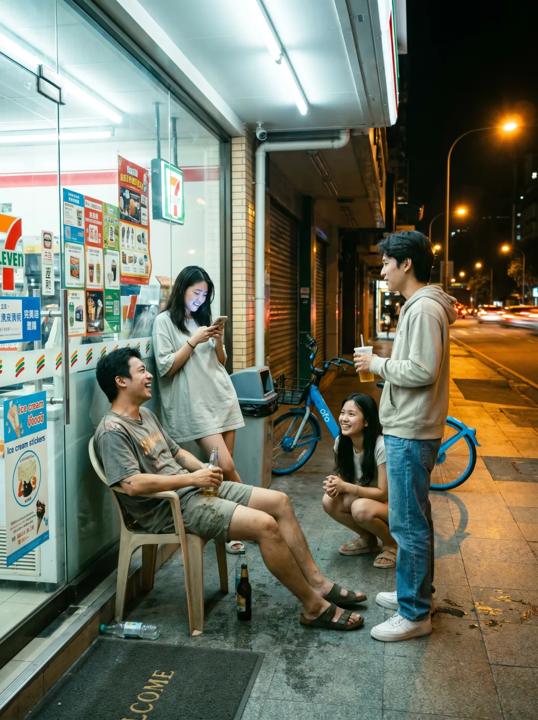 #1227 편의점 야경 장면 참고 이미지