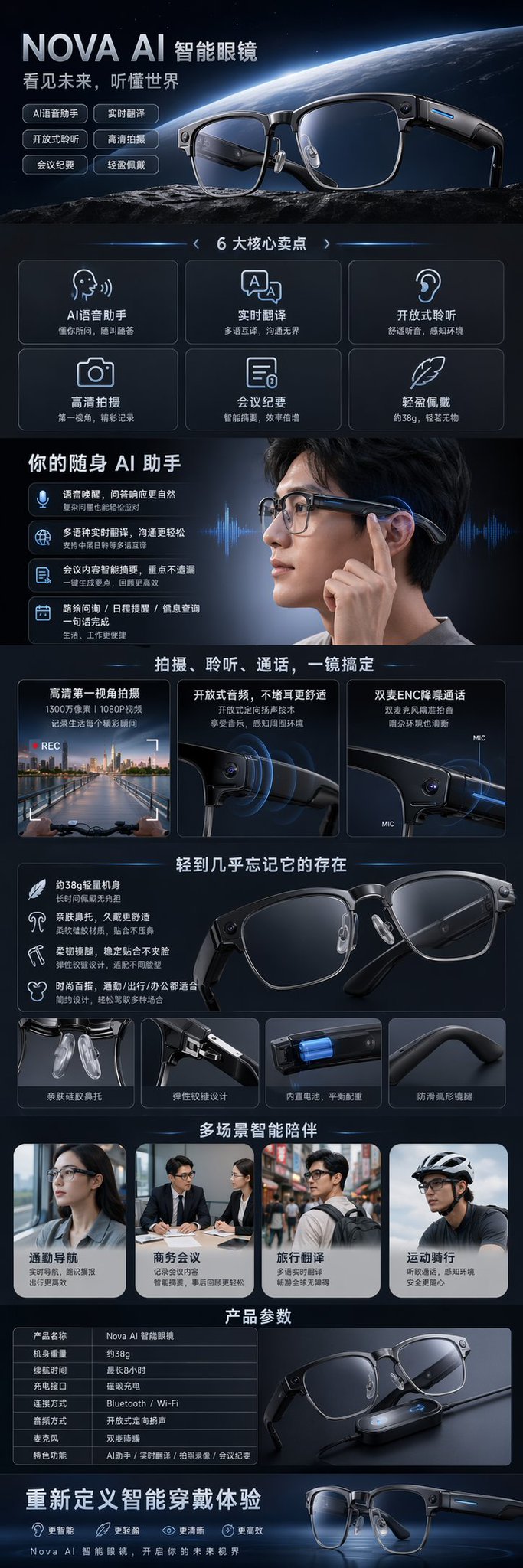#192 AI 스마트 안경 상세 페이지 참고 이미지