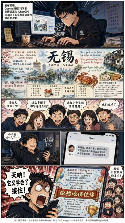 #1004 GPT Image 2에 관한 중국어 텍스트 만화 참고 이미지