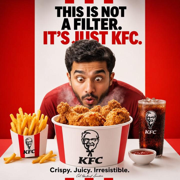 #1481 눈길을 끄는 KFC 음식 광고 포스터 참고 이미지