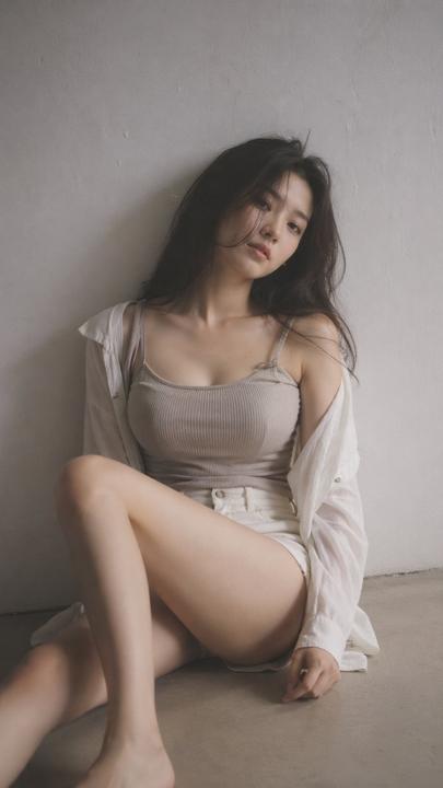 #1242 소프트 미스트 바닥 분위기 인물 사진 참고 이미지