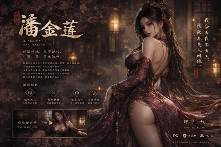 #1207 《Black Myth·Pan Jinlian》 게임 화면 참고 이미지