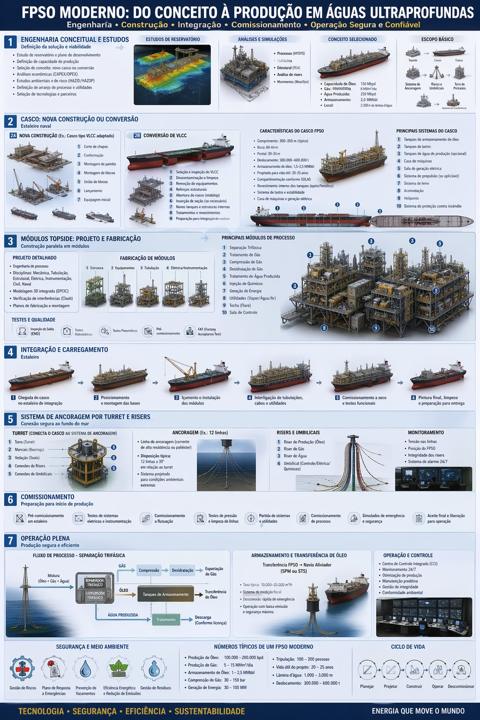 #1084 FPSO 엔지니어링 인포그래픽 참고 이미지