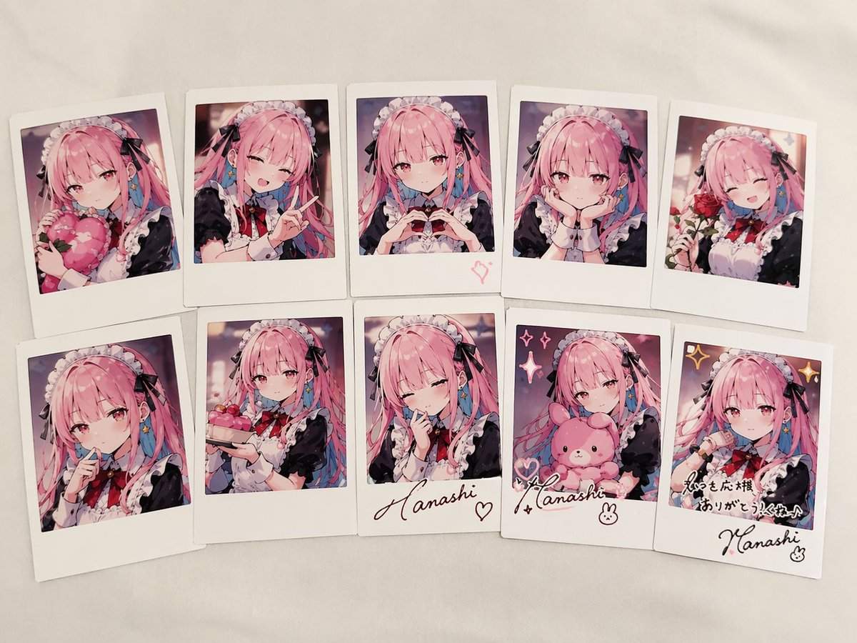 #27 VTuber 폴라로이드 10장 화보집 참고 이미지