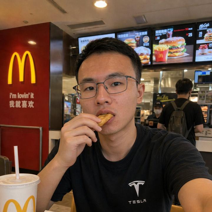 #1430 사실적인 맥도날드 셀카 초상 참고 이미지