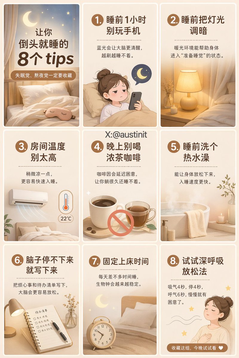 #235 힐링 수면 가이드 9분할 포스터 참고 이미지