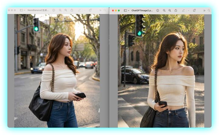 #1309 AI 인물 비교 사이드 전시 참고 이미지