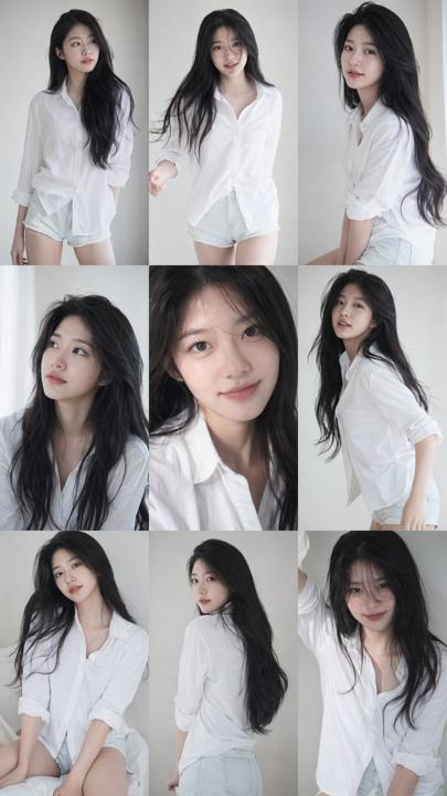#1217 한국 아이돌 9분할 화보 참고 이미지