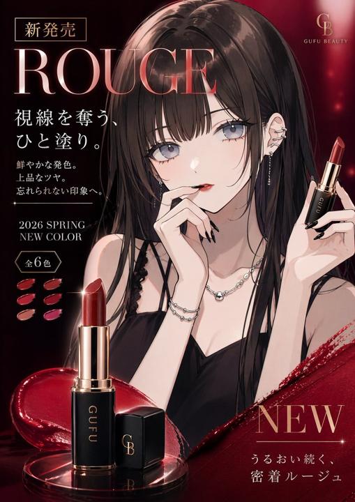 #1457 奢华口红广告视觉转 (오를 승, 가르칠 유) 참고 이미지