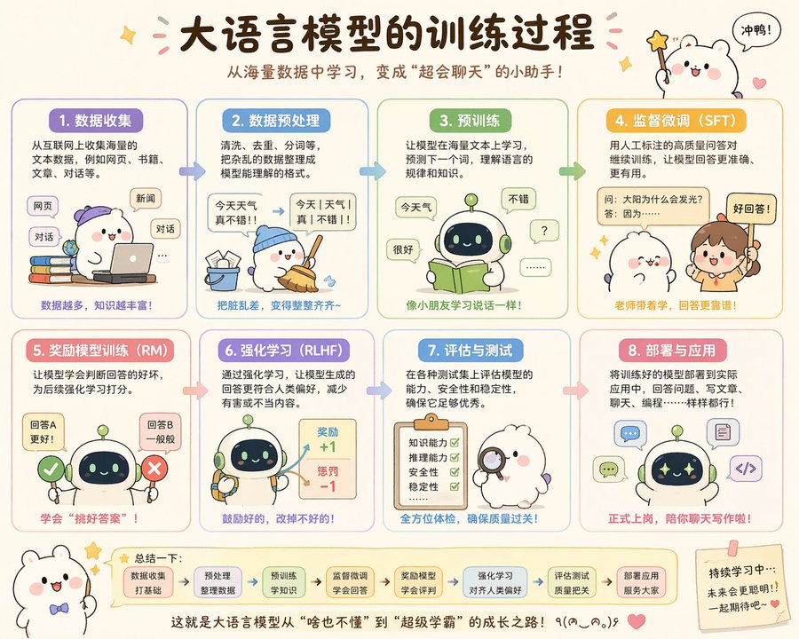 #210 모에계 LLM 학습 과정 도해 참고 이미지